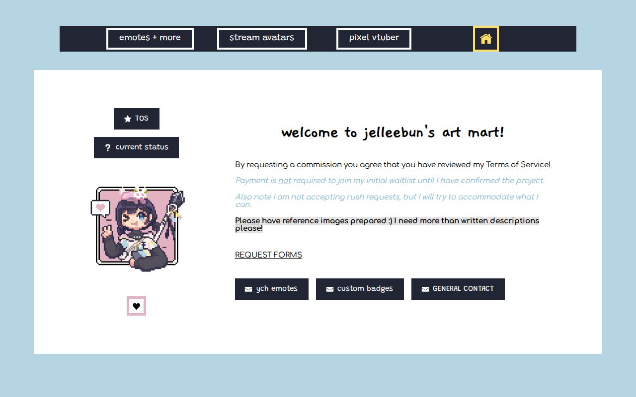 Twitch Layout Examples jelleebun commissions