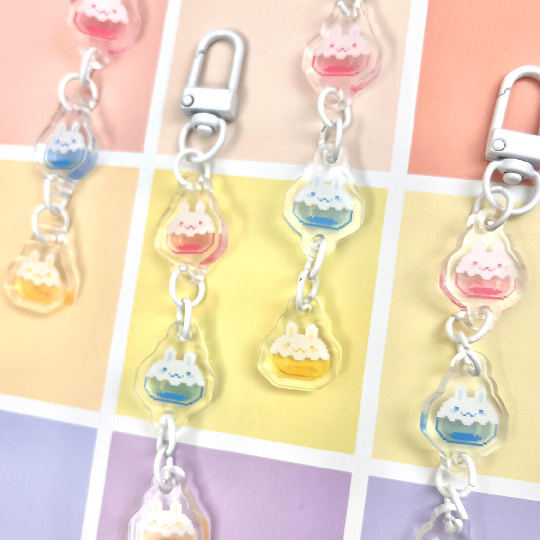 Triple Bun Keychain